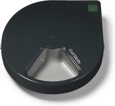 Автоматичний годівниця для котів та маленьких собак Cat Mate C500 з таймером, 5 мисок, сіра