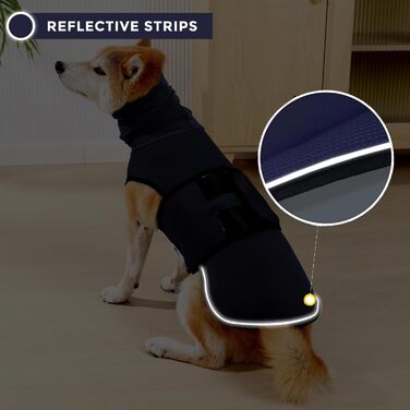 Заспокійливий жилет для собак та котів з навушниками, що приглушують звук, з світловідбиваючими смугами, зелений армійський (XL, блакитний океан)