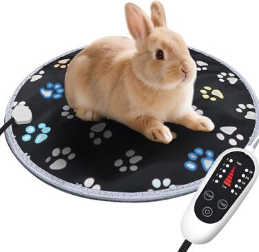 Килимок гріючий для тварин Furrybaby: водонепроникний, анти-гризучий, 30.5 см, чорний