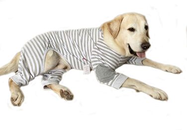 Піжама для собак BT Bear, плюшевий комбінезон для собак середнього та великого розміру, зручна, м'яка, дихаюча, на блискавці