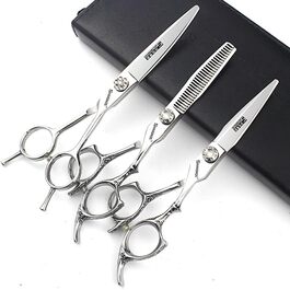 Професійний набір для стрижки волосся (3 шт.): ножиці для стрижки, ножиці для розрідження, моделюючі ножиці