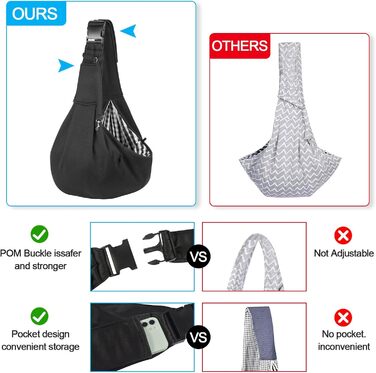 Сумка-переноска для собак, регульована, до 10 кг – зручна, для активного відпочинку з собаками та котами, для виїздів та прогулянок (чорна)