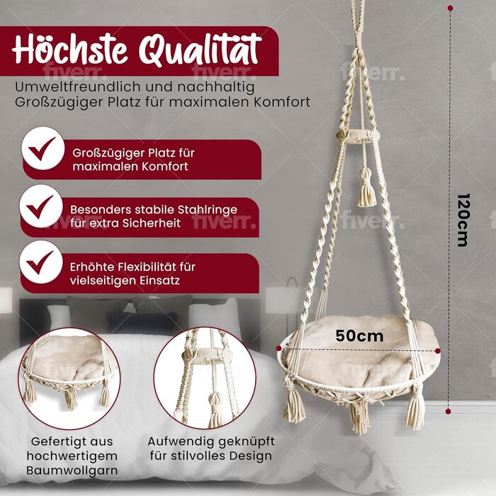 Шоука для котів Parduzi, ручної роботи, натуральний колір, гамак для котів, підвісна лежанка