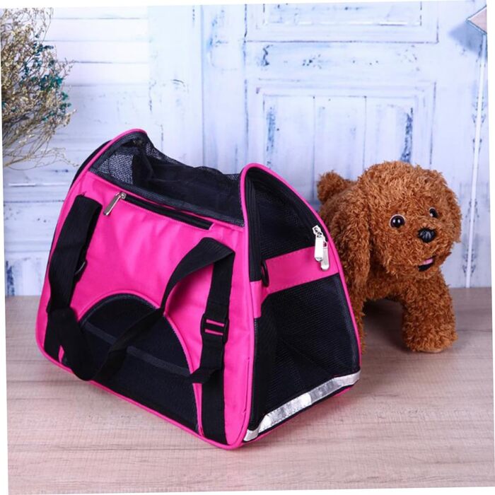 Рюкзак-переноска для собак та котів DOITOOL, рожевий, для подорожей та активного відпочинку