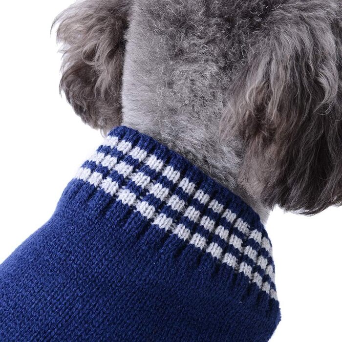 Пуловер для собак на Новий Рік, костюм для домашніх тварин, теплий зимовий пуловер, в'язана одяг для собак, котів та цуценят, XL, Marinefuchs (Морський лис)