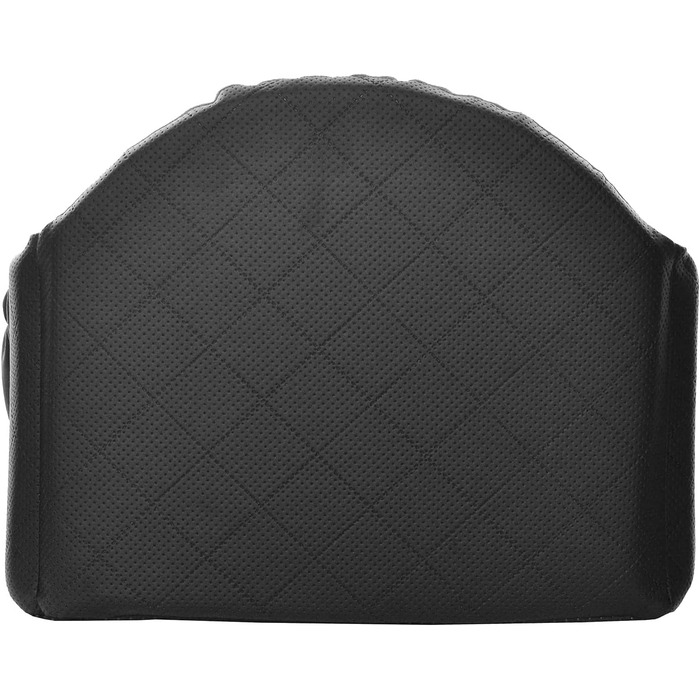 Автоматичний автокрісло для собак 2в1 | Універсальне миюче автокрісло для заднього та переднього сидіння | Лежанка для собак та котів | Чорний колір | Штучна шкіра, пухнастий плюш | 48 x 48 см