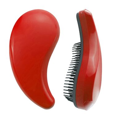 Щітка для собак у вигляді коми, підходить для Йоркширського тер'єра, Ши-тцу, Мальтезе, Мальтіпу, Померанського - м'які щетинки для легкого видалення шерсті, аксесуар для цуценят (Рожеве золото) (Рожевий)