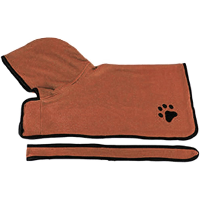 Поглинаюча рушник для купання котів та собак, швидко сушить, м'який, середніх та великих порід, коричневий, розмір M