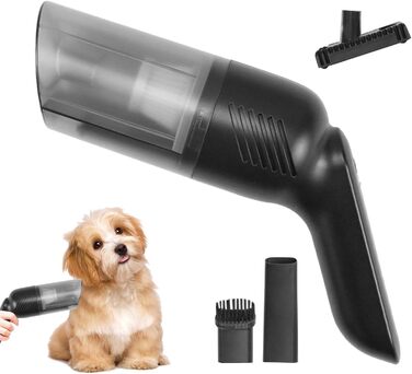 Бездротовий пилосос для шерсті тварин (котів та собак), знімач шерсті, багатофункціональний інструмент для прибирання, зелений (чорний)