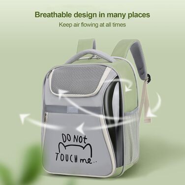 Транспортна переноска для кота та собаки PJDDP Rosa - рюкзак для тварин з сітчастими вікнами, рожевий