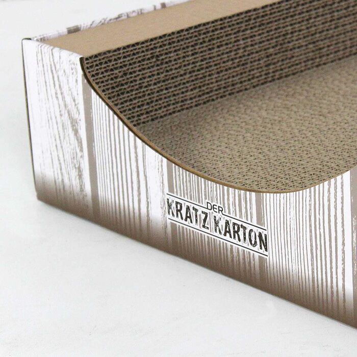 Котячий будиночок-ігрова панель Kratzmöbel 2.0 XXL | Ігровий когтеточка з гофрокартону та котячої м'яти | 34 x 56 x 12 см