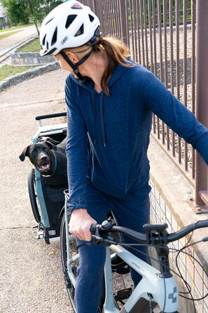 Фahrradanhänger Bark Ranger для дорослих Burley – унісекс, чорний/синій