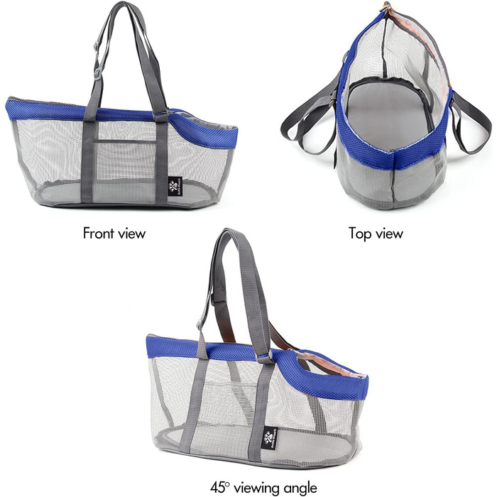 PETCUTE Сумка-переноска для собак та котів, блакитна, до 4 кг