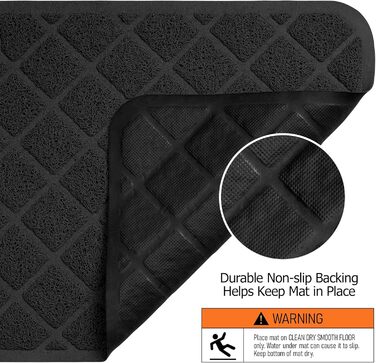 Килимок для котячого туалету Conlun Katzenklo Matte, 119 x 89 см, сітка, водонепроникний, чорний