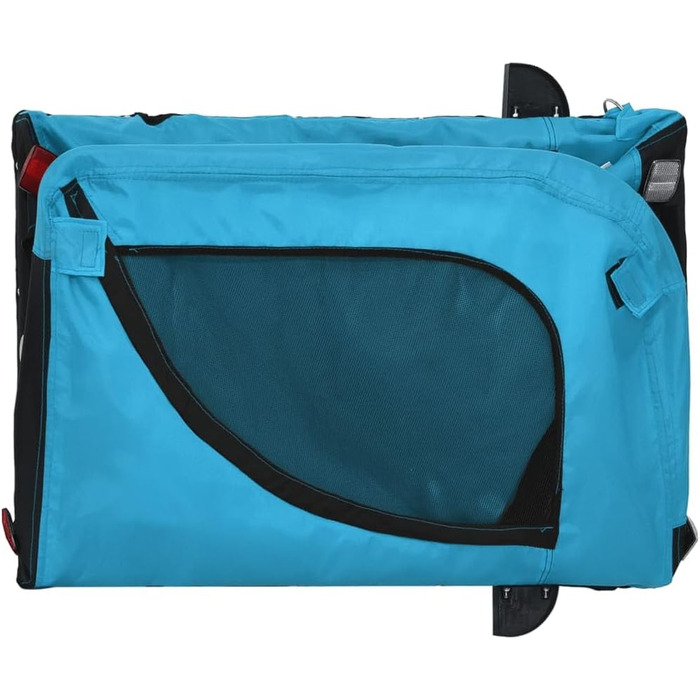 Причіп для велосипеда Gecheer для собак та інших домашніх тварин, блакитно-чорний (125 x 63 x 66 см)