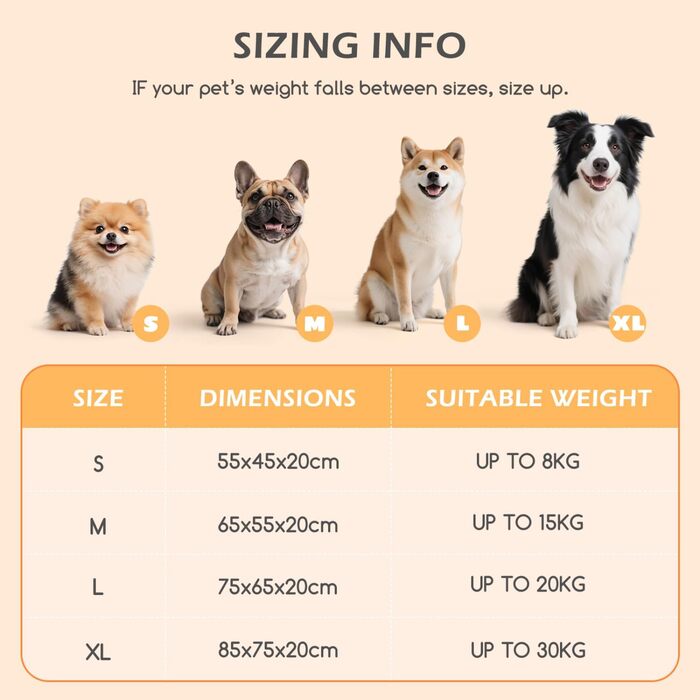 Крісло-лежанка для собак та котів Nobleza, 55x45x20 см, м'яке, знімний чохол, антиковзаюче дно