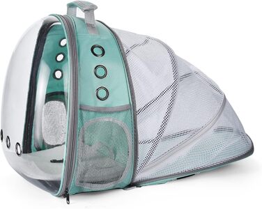 Рюкзак для тварин YUDOXN: переноска для собак та котів. Транспортний рюкзак Bean Green з подовженою спинкою