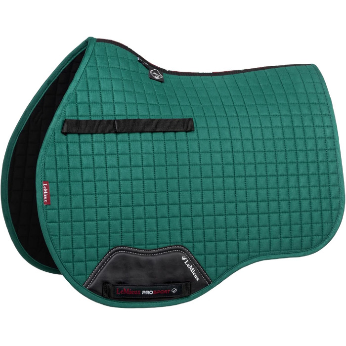 Підкладка для сідла LeMieux Prosport, велюрова шкіра, квадратна (L, велюр Salbei, квадратна)