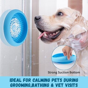 Нічна годівниця для собак Bestalk: повільне годування, зменшення тривоги, силіконова годівниця з антиковзним покриттям, BPA-free, для ігор, блакитна