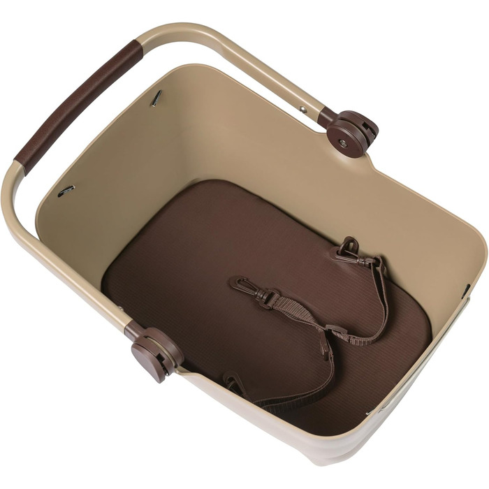 Кошик для велосипеда Basil Buddy, унісекс, дорослий, 22.5 x 22 x 43 см, коричневий