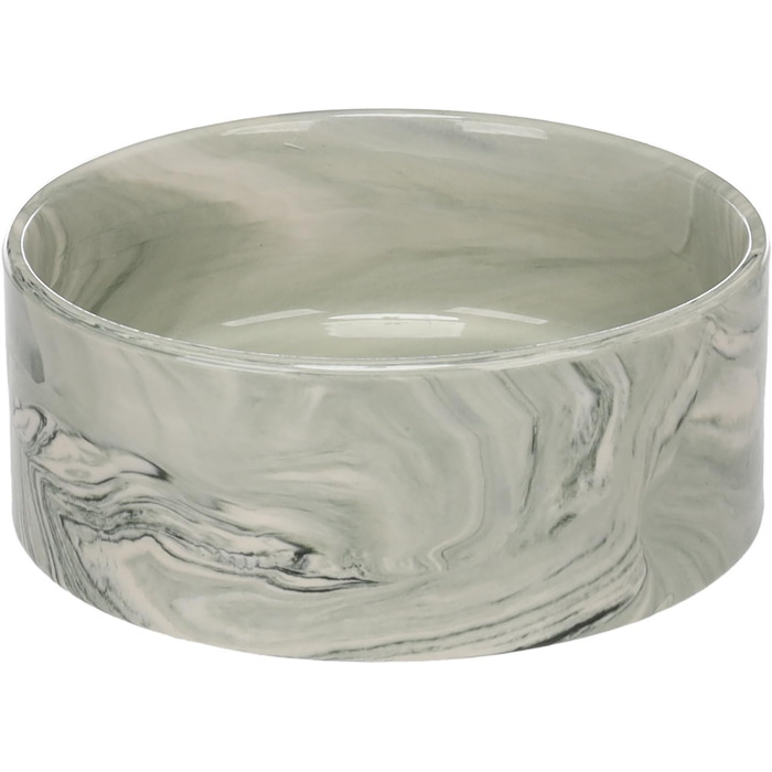 Керамічна миска для собак Flamingo – 1,2 л, велика, зелена, для великих собак, миється в посудомийній машині