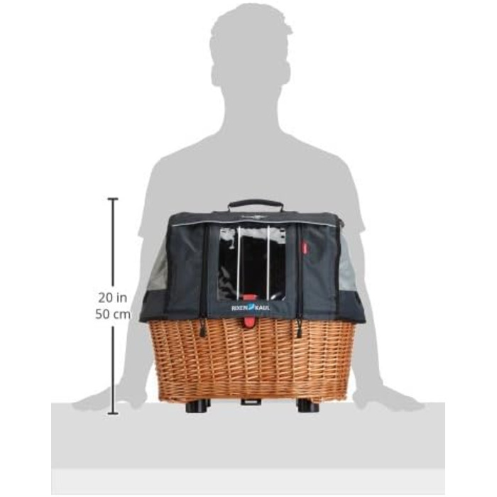 Універсальний кошик для собак KlickFix Doggy Basket Plus GTA, бежевий, 36x52x46 см