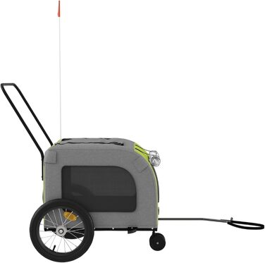 Причіп для тварин на велосипед, Оранжевий та Сірий, 63 x 121 x 65 см