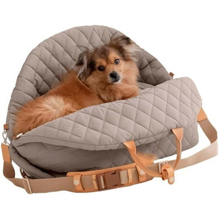 Міцна переноска для собак ZYHARUKO з кишенею для зберігання, 3-сторонні кільця, неслизьке дно для автомобіля, подорожей, дому, зручна для подорожей