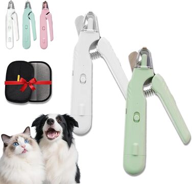 Криворіз LED 2-в-1 для собак та котів: безпечна стрижка кігтів зі світлом, набір 2 шт.