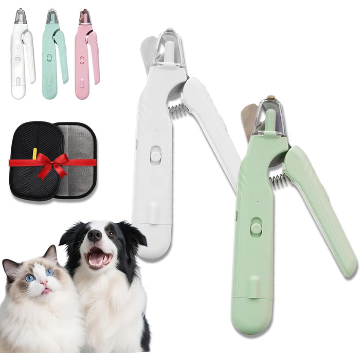 Криворіз LED 2-в-1 для собак та котів: безпечна стрижка кігтів зі світлом, набір 2 шт.