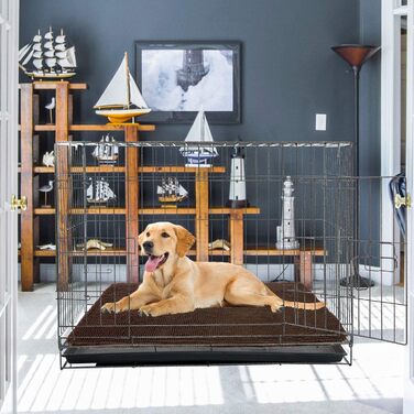 My Doggy Place Downtown Pet Supply килимок для собак і котів, мікрофібра, водопоглинаючий, пральний, коричневий, 119x74 см, для великих собак