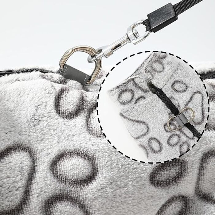 Тепла куртка для собак з шлейкою, зимова куртка від холоду, зручний верхній одяг для собак, стильна куртка на блискавці з шлейкою (A,M) A M