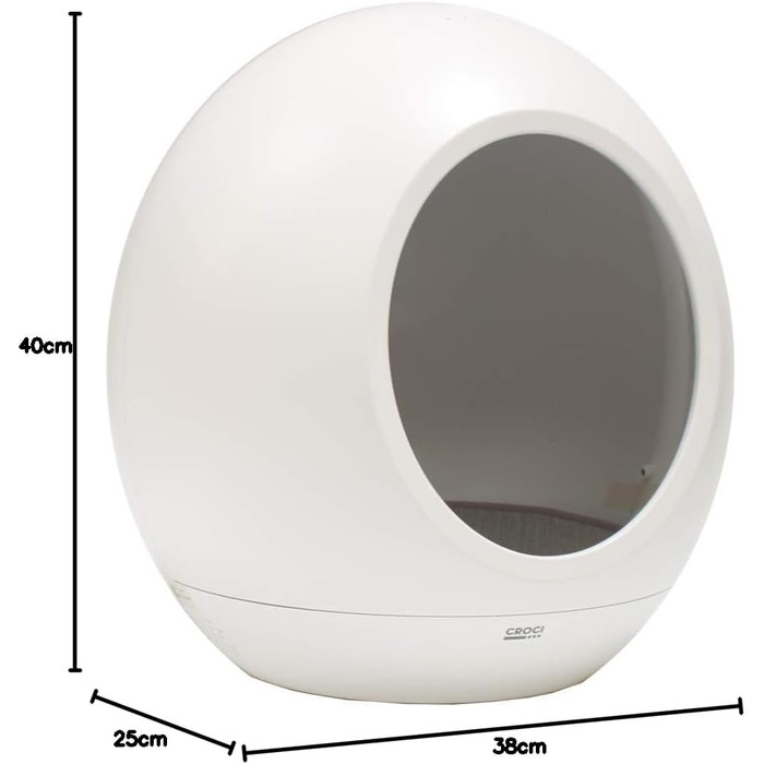Інтелектуальний будиночок для котів Croci Domus з регулюванням температури та звуками для розслаблення (43 x 45,5 см)