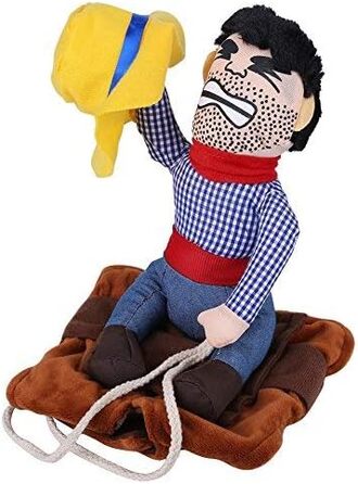 Костюм для собак: Веселий ковбой, костюм для коня, костюм для собак, костюм лицаря, з маскою та капелюхом для Хелловіну, косплей, вечірка (L)