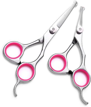 Набір професійних ножиць для грумінгу собак 9CR Edelstahl з безпечними закругленими кінцями. Комплект для догляду за шерстю собак, котів та інших тварин. Ідеально для вирівнювання, проріджування та стрижки.