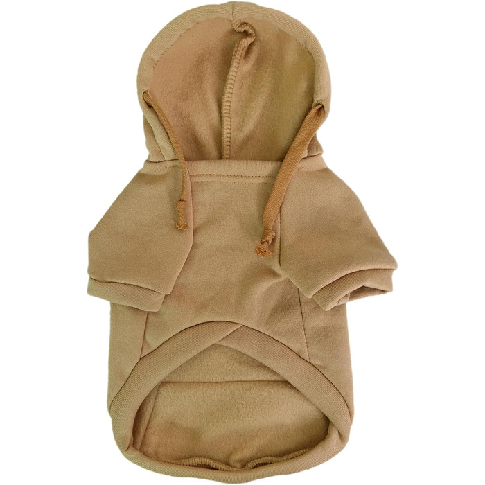 Теплий зимовий одяг для собак: Худі для цуценят та маленьких собак Jecikelon (Хакі, XX-Small)