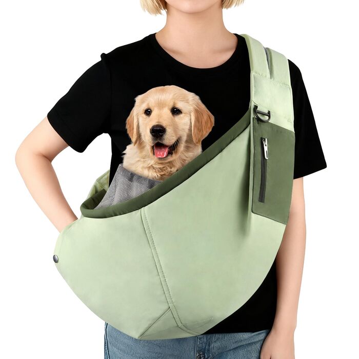 Регульований повідок для собак Bartuke, напіввільний повідок для вигулу маленьких собак, зручний та дихаючий повідок для цуценят, аксесуари для собак, безпечний повідок для подорожей (Зелений)