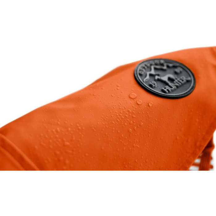 Дощовик для собак Hunter Milford, оранжевий, розмір 50: ергономічний, регульований, для нашийника, легко миється