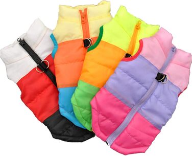 Теплий одяг для собак: зимовий теплий одяг для маленьких собак, куртка, жилетка з підкладкою, костюм для цуценят, одяг для Yorkie, Chihuahua - леопардовий принт, розмір L