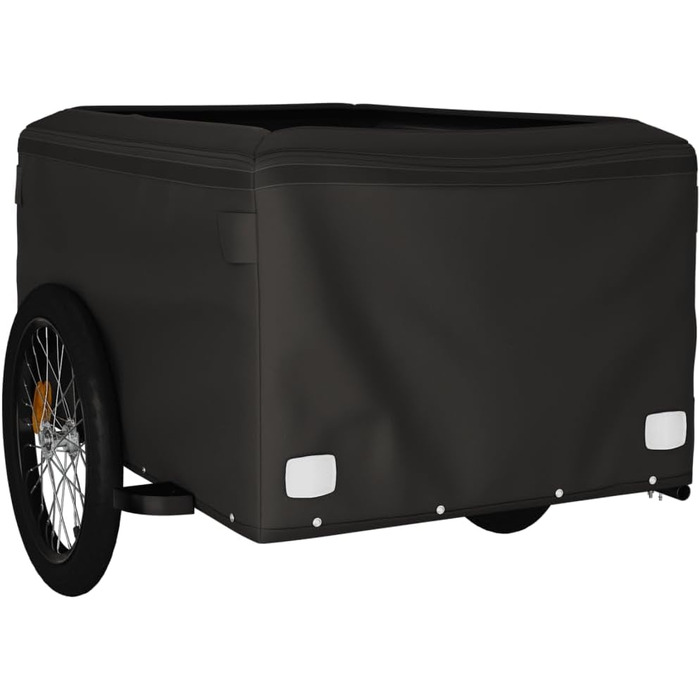 Дитячий/Універсальний причіп для велосипеда, залізний, чорно-помаранчевий, вантажопідйомність 45 кг, також для собак