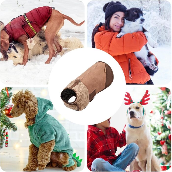 Зимовий одяг для собак Bequee: регульована куртка для хатніх тварин | Тепла куртка для собак | Для цуценят та дорослих собак, для прогулянок в приміщенні та на вулиці (S)