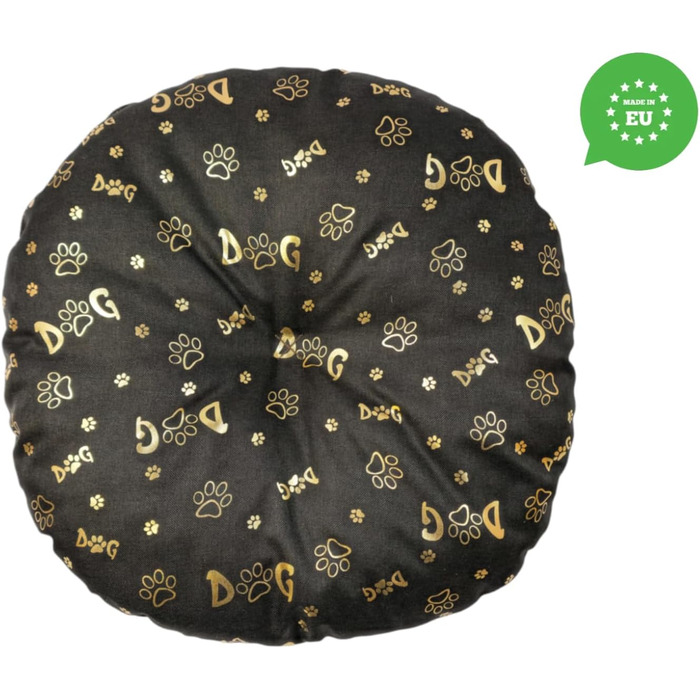 М'який лежак для собак та котів, круглий, ⌀ 60 см, коричневий колір. Лежанка для собак, лежанка для котів, килимок для тварин, матрац для собак або котів. Можливість прання. Ідеально підходить для переносних кліток або лежанок для тварин. ⌀ 60 см, темно-к