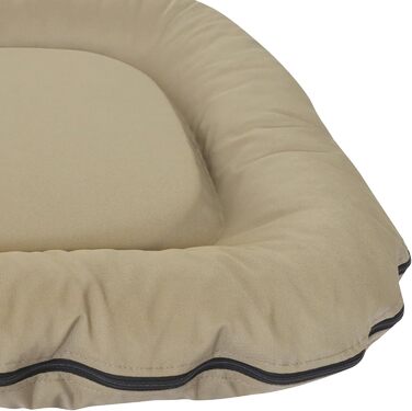 Ортопедична подушка для собак Luna S: 70x55 см, бежева. Зносостійка, для маленьких собак, для саду та дому. Можна прати при 60°C, з віскоеластомерної піни.