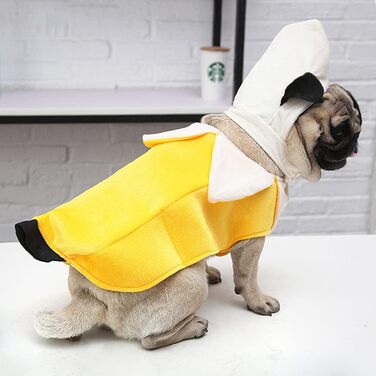 Костюм для собак Банан, карнавальний костюм для собак, XL (Окружність шиї 41-48 см, груди 58-69 см, довжина 43 см)