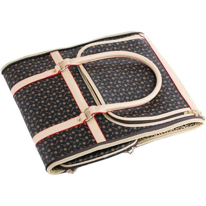 Сумка-переноска для собак та котів, велика, з PU шкіри, модний дизайн