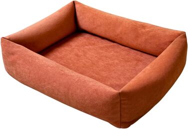 Преміум ліжко для котів - Комфорт та стиль з Magic Velvet, тканина з сертифікатом Ökotex 100, стійке до пошкоджень та легко чиститься (Помаранчеве)