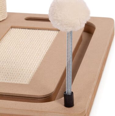 Котячий стовпчик для котів Lilly - інтерактивна іграшка для самостійних занять | 78 см | 33 x 33 x 80 см