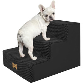 Сходинка для собак Непфайві - 3 сходинки, чорний колір (H:34 см)