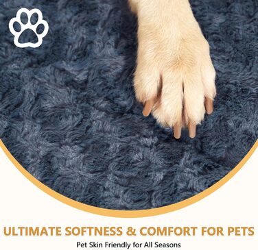 М'який лежак для собак, великих порід, з антиковзаючою основою, 129x73 см, сірий