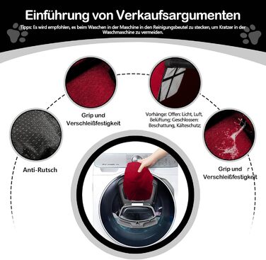 Зручне ліжко-будиночок для собак та котів Babyezz, Tipi, червоний, S